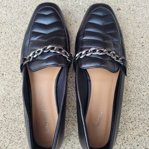 Bamboo Quilted Loafers with Chain Detail